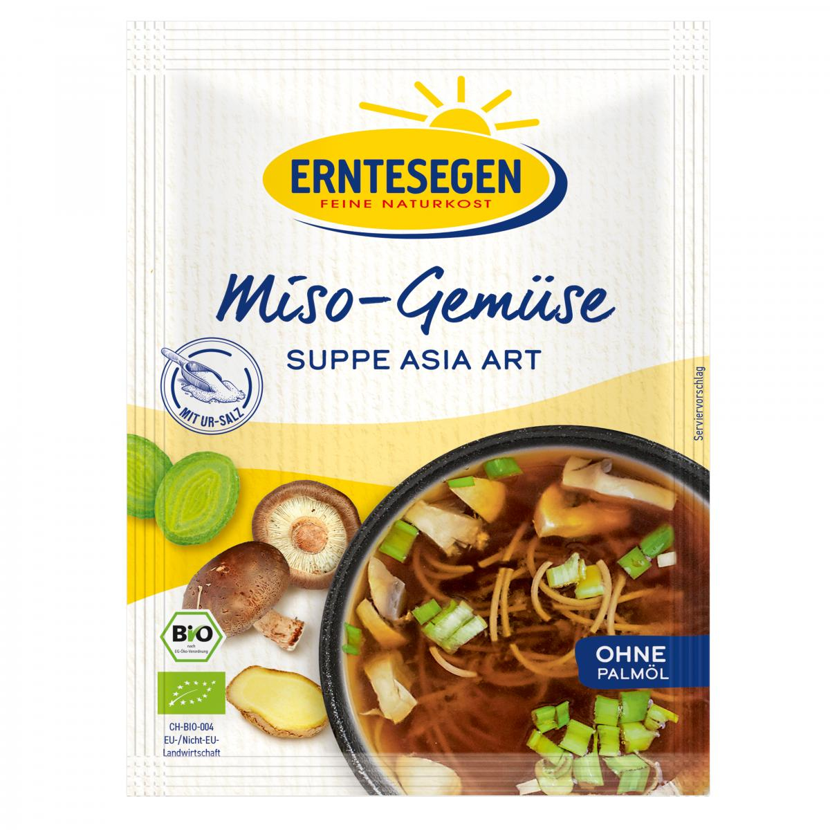 Erntesegen Miso-Gemüse Suppe Asia Art, 37 g Beutel