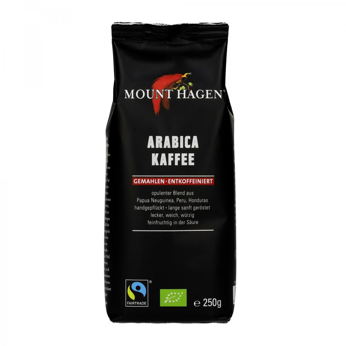 Mount Hagen Röstkaffee, entkoffeiniert, gemahlen