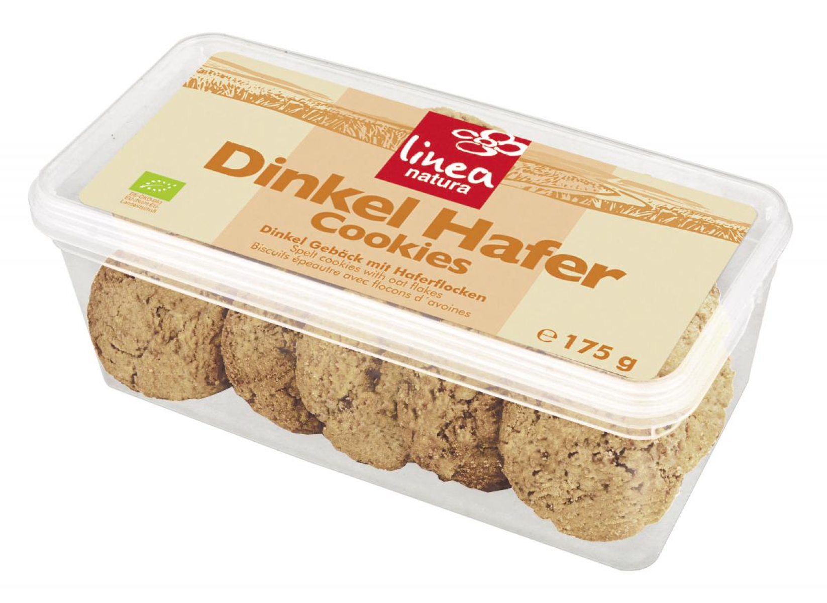 linea natura Dinkel Hafer Cookies, 175 gr Packung
