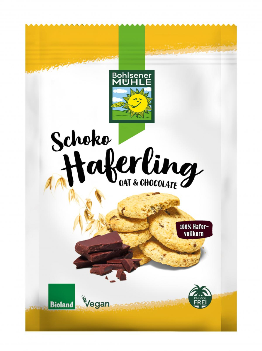Bohlsener Schoko Haferlinge, 125 gr Packung
