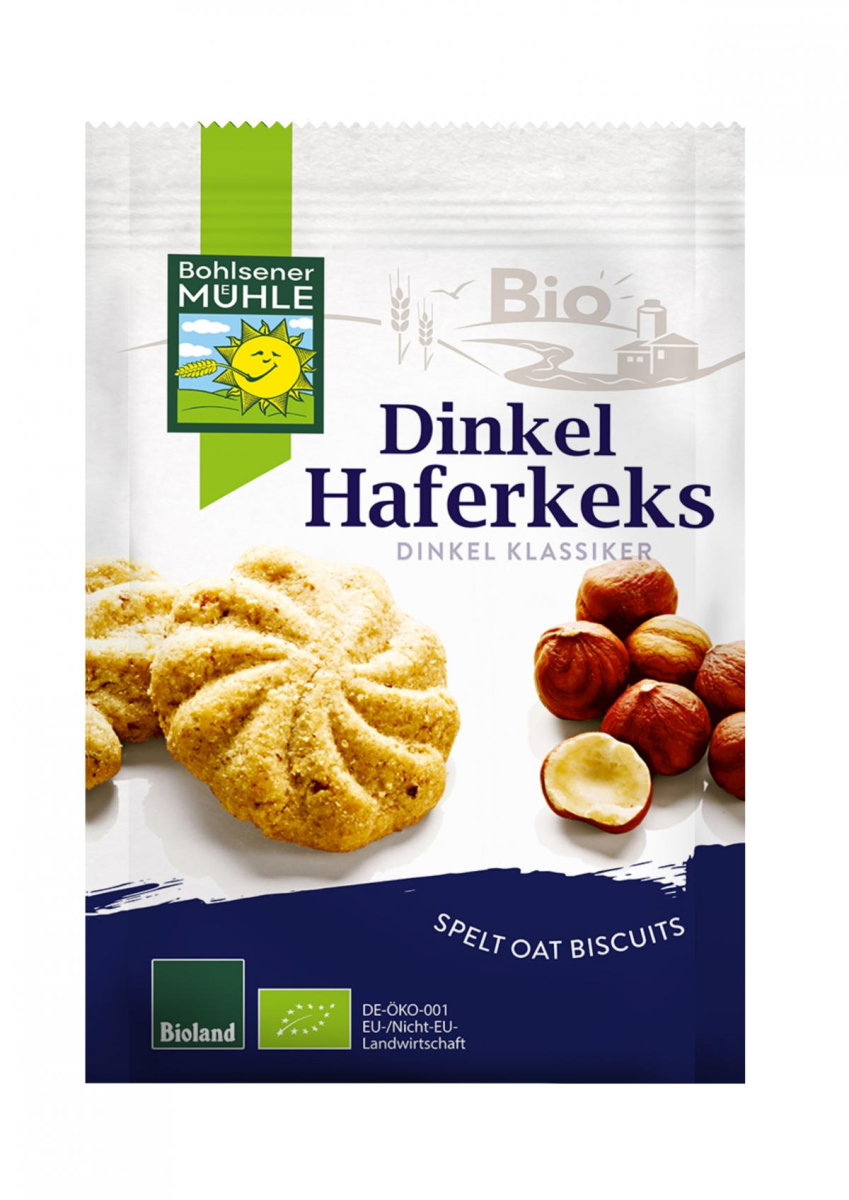 Bohlsener Dinkel-Hafer-Kekse, 125 gr Packung