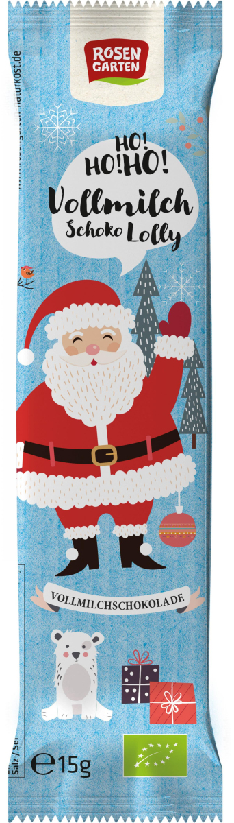Rosengarten Vollmilch-Lolly-Nikolaus, 15 gr Stück