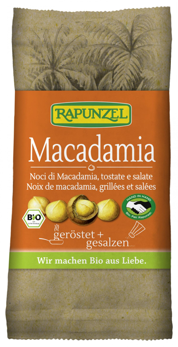 Rapunzel Macadamia Nusskerne geröstet, gesalzen