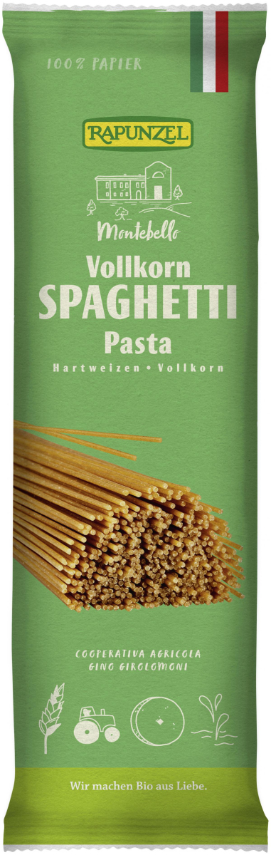 Rapunzel Spaghetti Vollkorn, 500 gr Packung