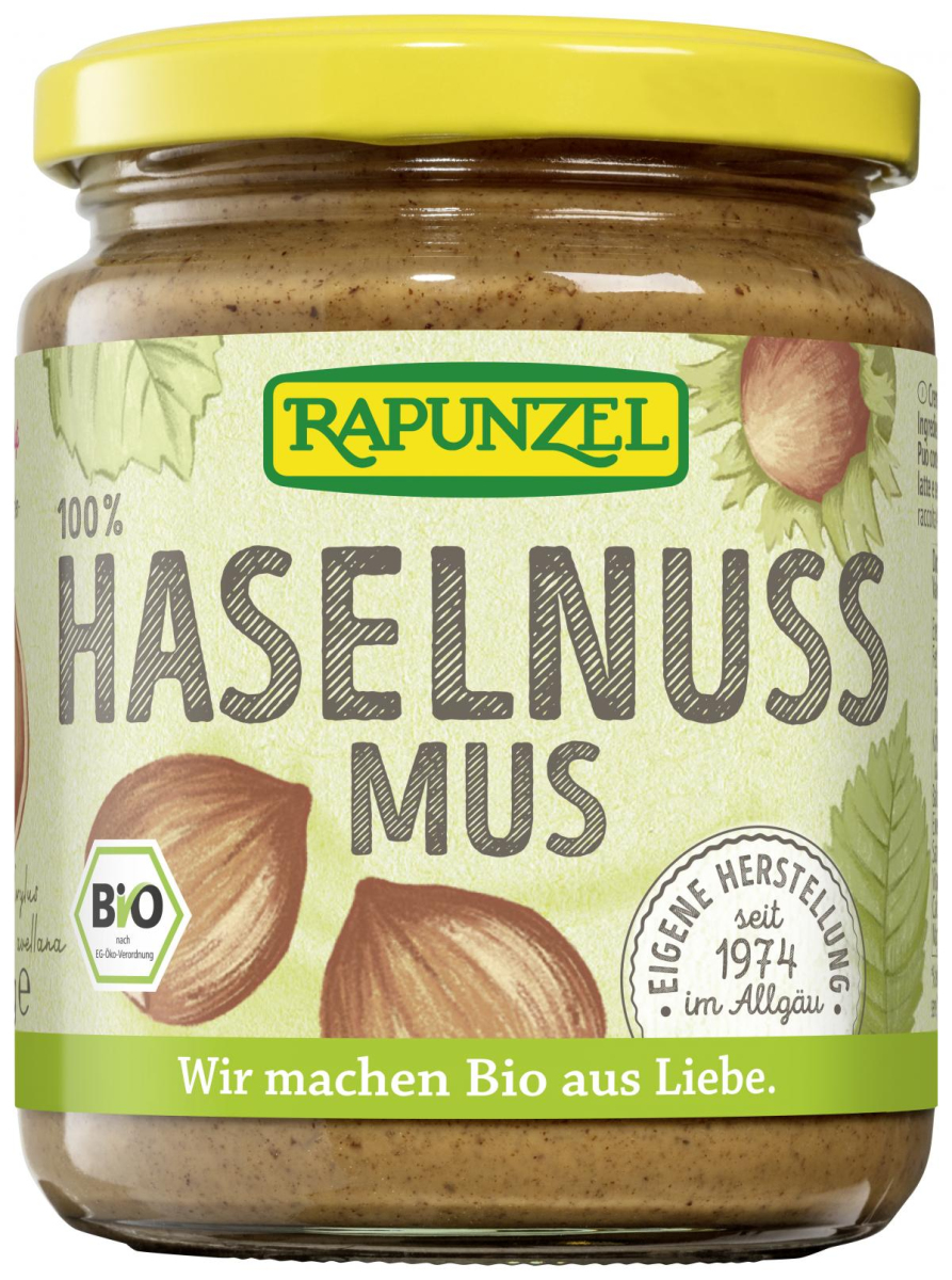 Rapunzel Haselnussmus, 250 gr Glas