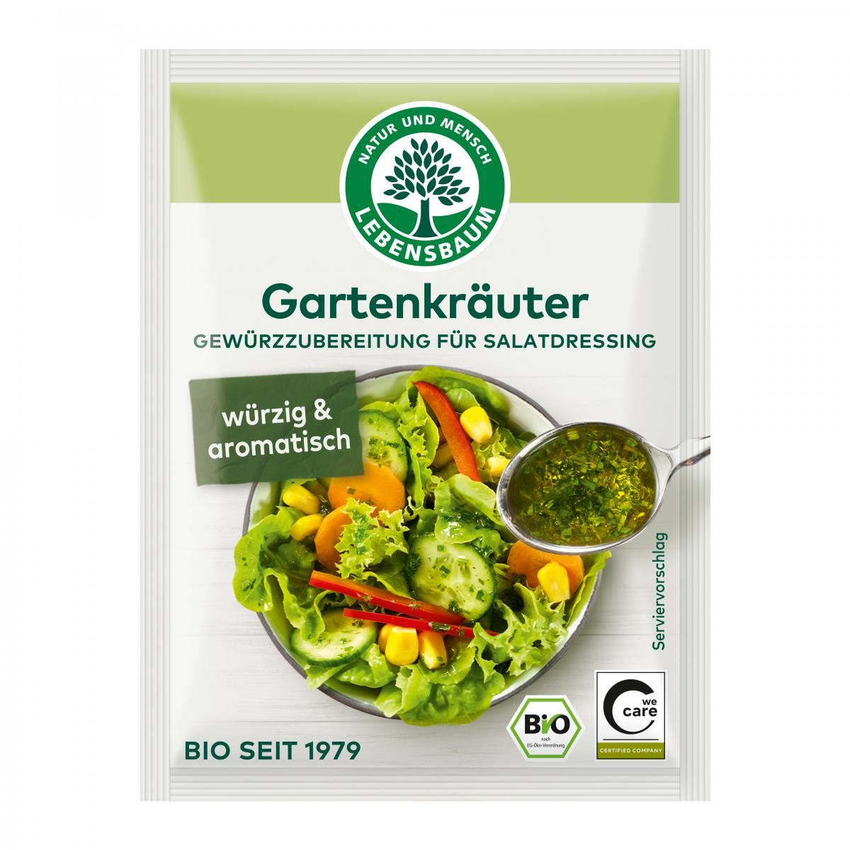 Lebensb Zubereitung für Salatsauce - Garten Kräute