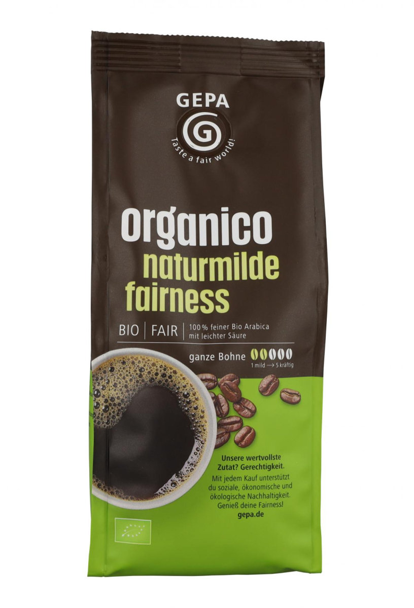 Gepa Café Orgánico, ganze Bohne, 250 gr Packung