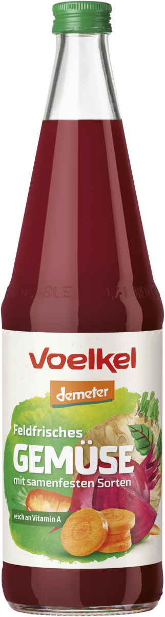 Voelkel Gemüsesaft feldfrisch und samenfest, 0,7 l