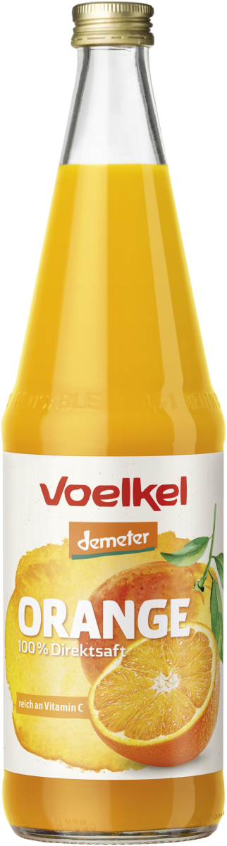 Voelkel Orangensaft, 0,7 ltr Flasche