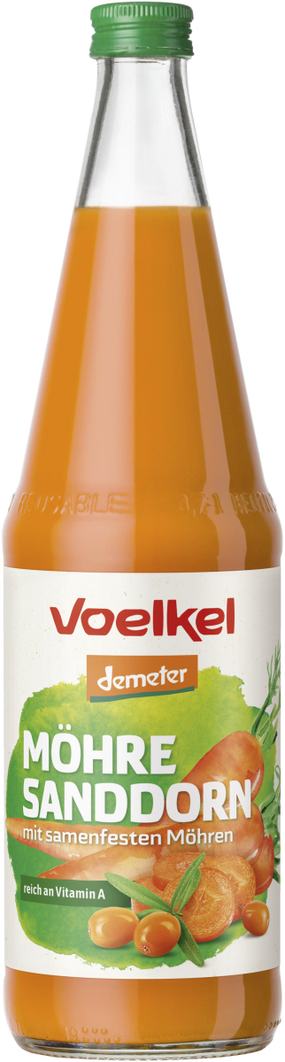 Voelkel Möhre-Sanddorn, 0,7 ltr Flasche