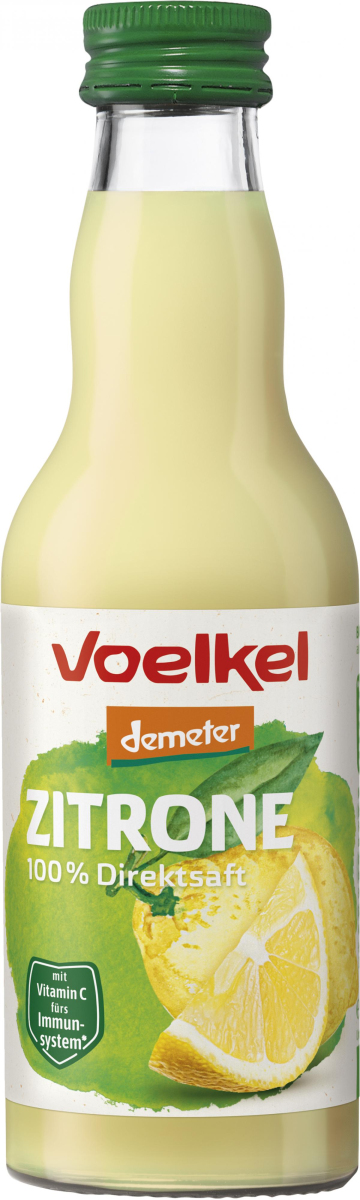 Voelkel Zitronensaft, 0,2 ltr Flasche