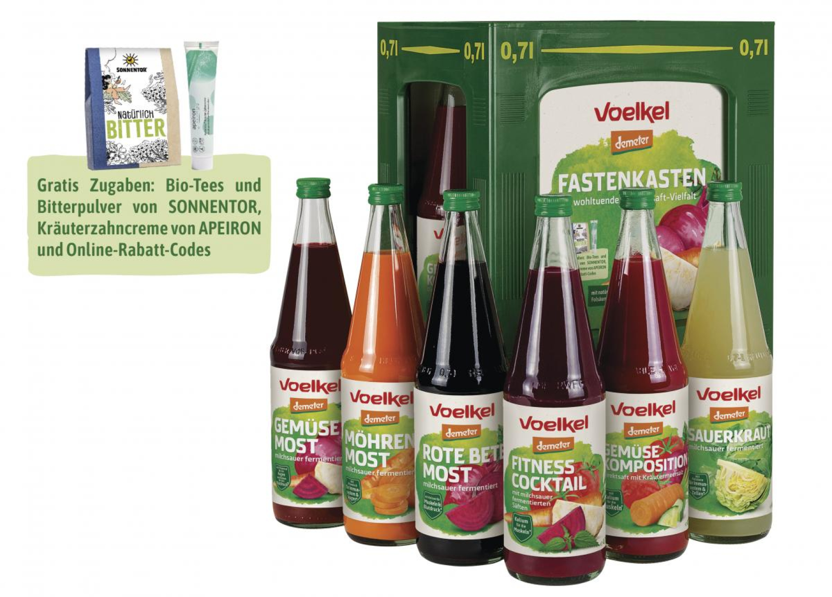 Voelkel Fastenkasten, 6 x 0,7 l Flaschen