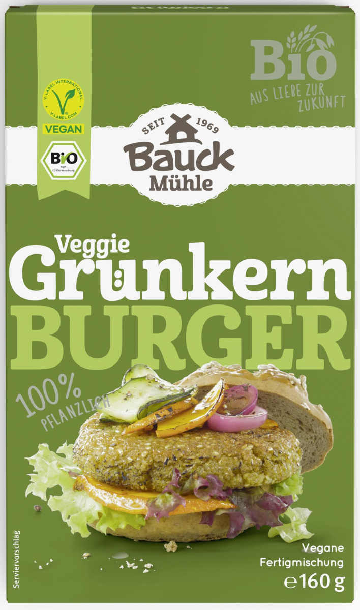 Bauck Hof Grünkern-Burger, 160 gr Packung