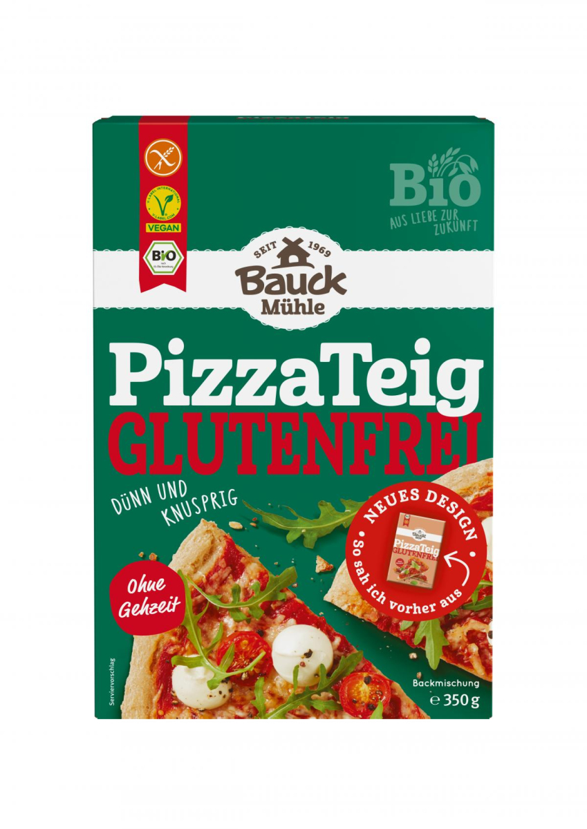 Bauck Hof Pizzateig, 350 gr Packung -glutenfrei-