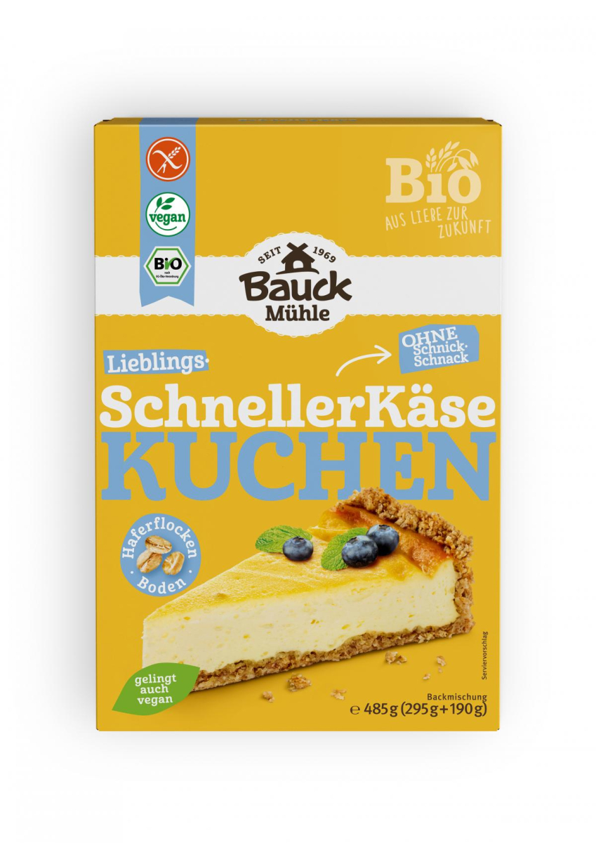 Bauck Hof Käsekuchen, 485 gr Packung -glutenfrei-