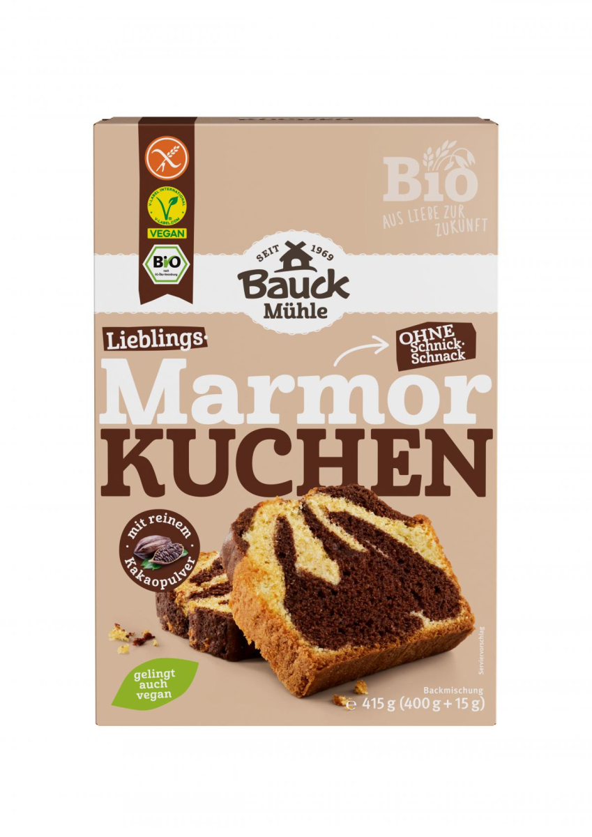 Bauck Hof Marmorkuchen glutenfrei, 415 gr Packung