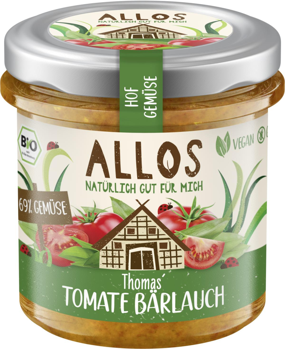 Allos Hof-Gemüse Thomas Tomate Bärlauch , 135 gr G