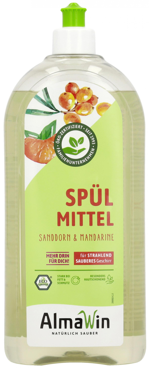 Alma Win Spülmittel Sanddorn- Mandarinenduft, 1 lt
