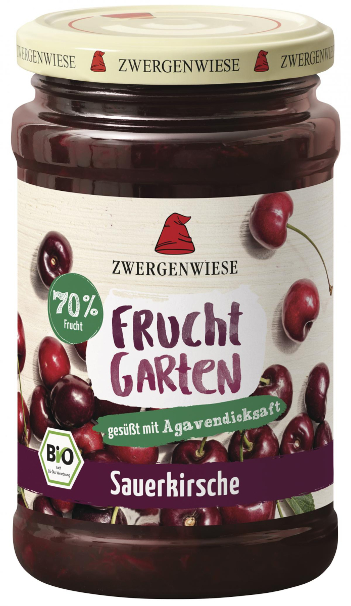 Zwergenwiese FruchtGarten Sauerkirsche, 225 gr Gla