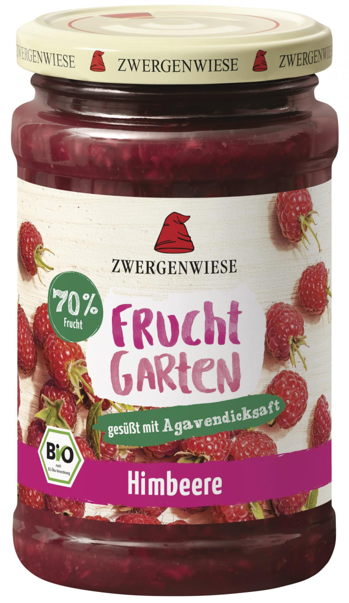 Zwergenwiese FruchtGarten Himbeere, 225 gr Glas -7