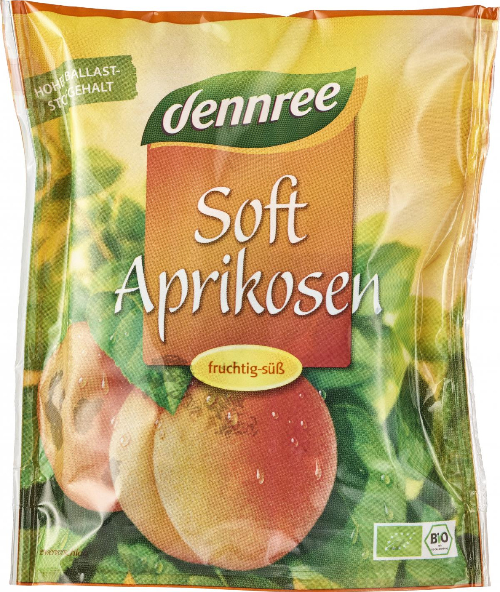 dennree Soft-Aprikosen, süß & entsteint,  200 gr P