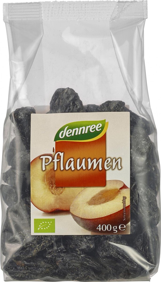 dennree Pflaumen, entsteint, 400 gr Packung