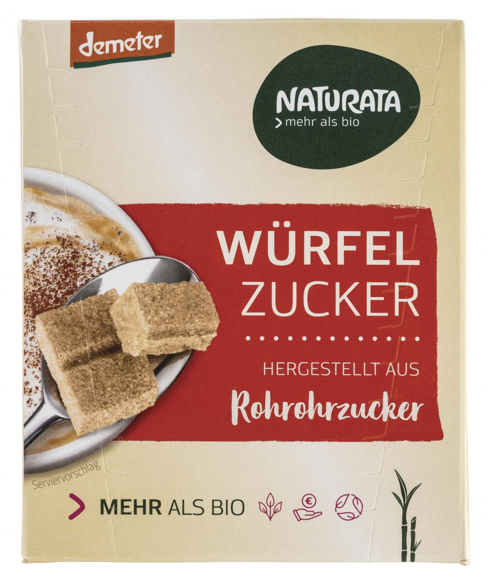 Naturata Würfelzucker, 500 gr Packung