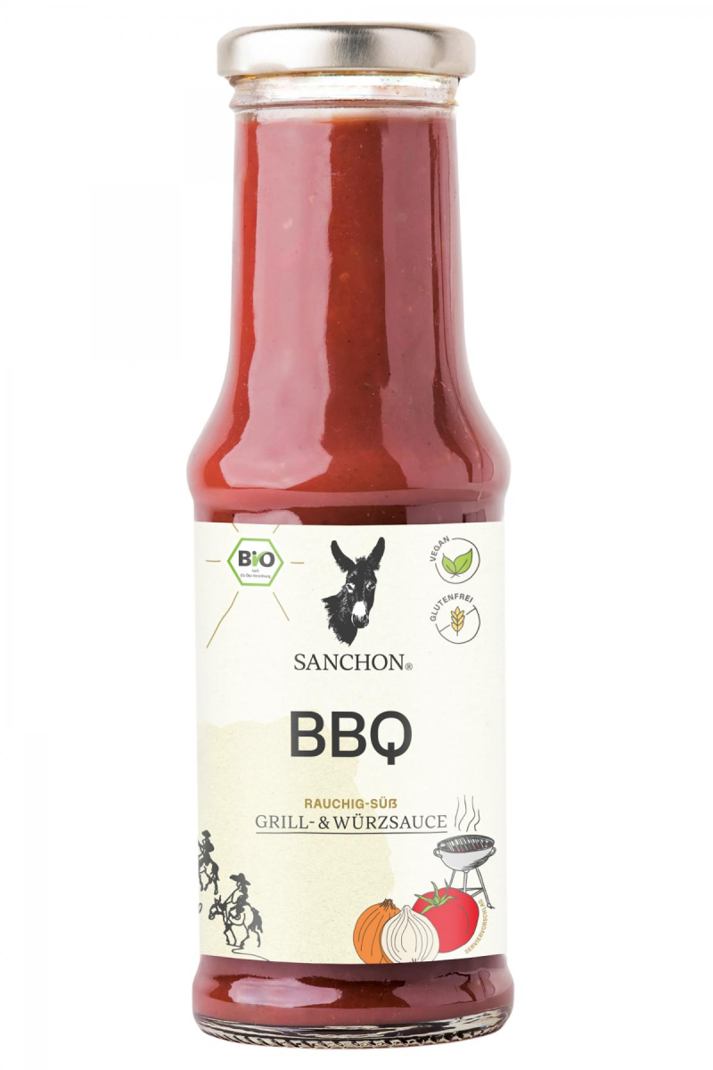 Sanchon Grillsauce Barbecue, 210 ml Flasche
