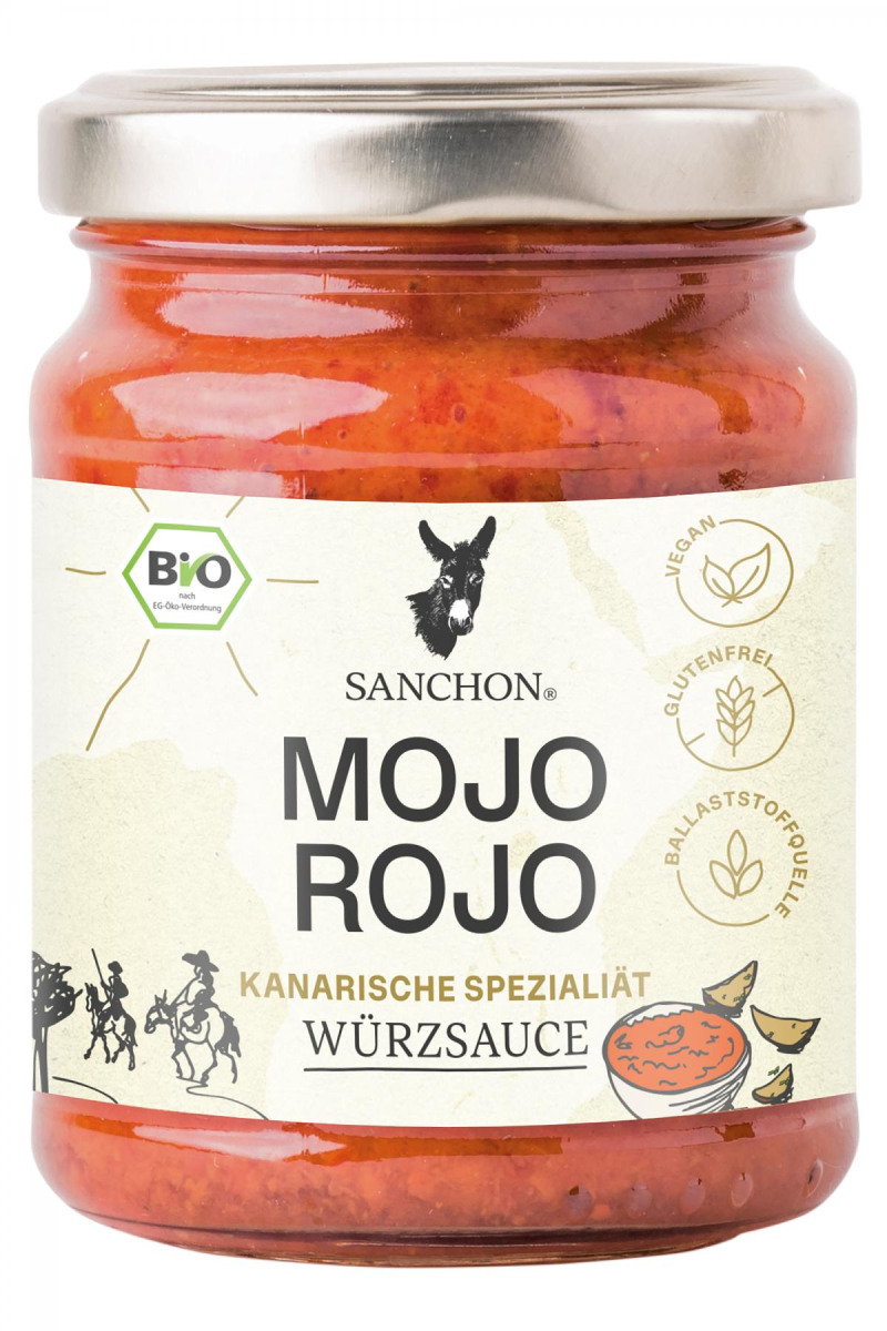 Sanchon Würzsauce Mojo Rojo, 125 gr Glas