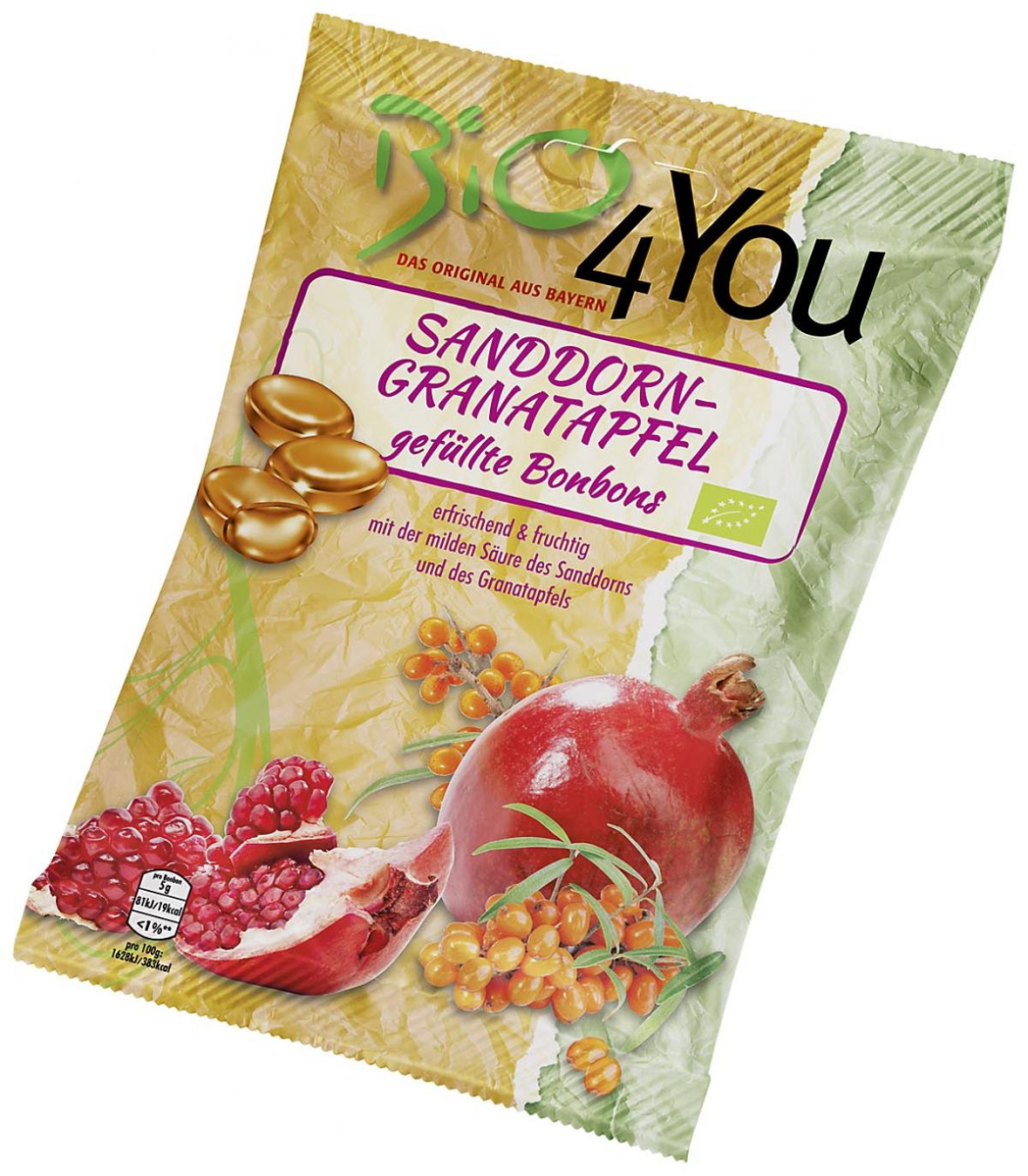 Bio4you Sanddorn-Granatapfel, 75 gr Packung