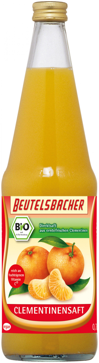 Beutelsbacher Clementinen Direktsaft, 0,7 ltr Flas