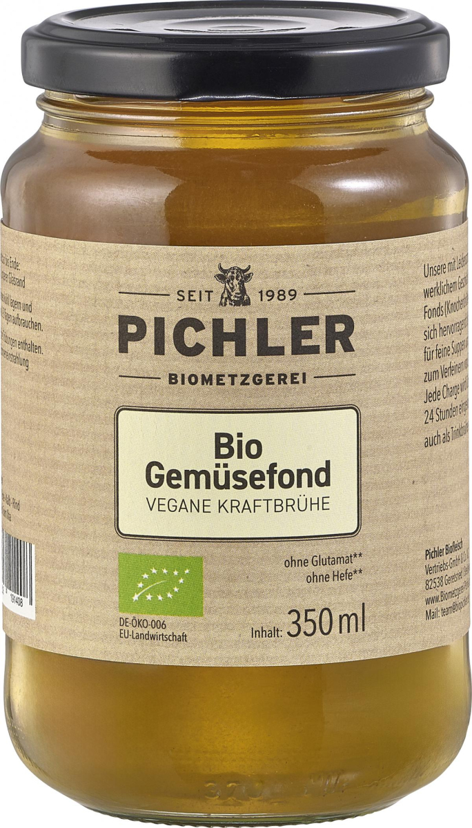 Pichler Biometzgerei Gemüsefond, 350 ml Glas
