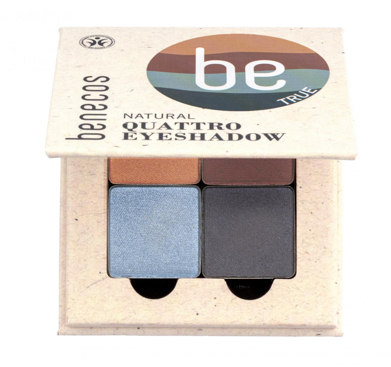 benecos Quattro Eyeshadow true blue, 4,8 ml Stück