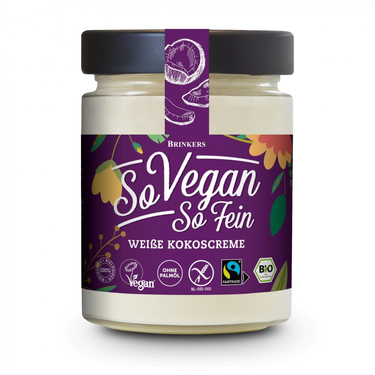 Brinkers So Vegan So Fein weiße Kokos , 270 gr Gla