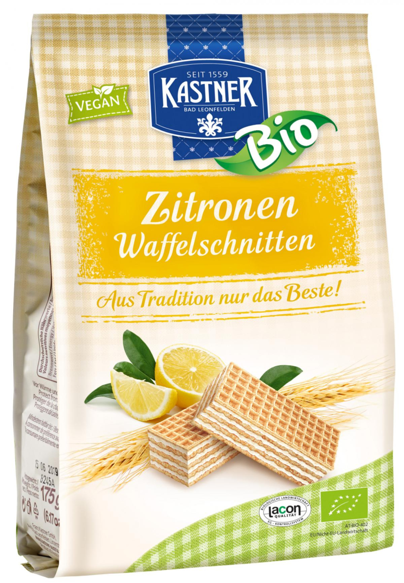 Kastner Zitronen Waffel, 175 gr Packung