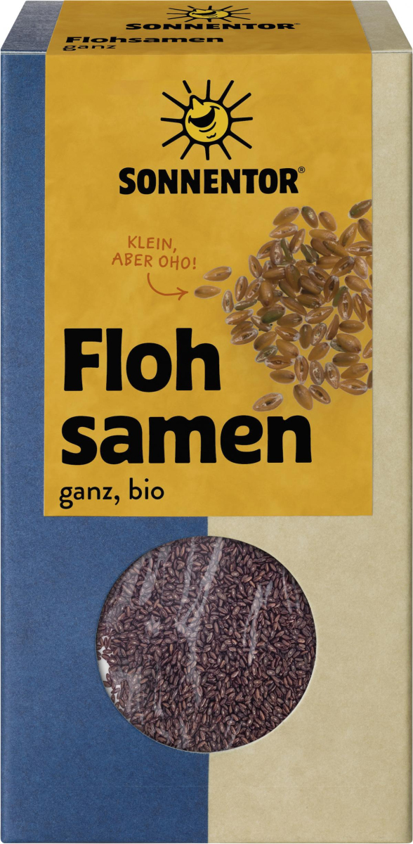 Sonnentor Flohsamen ganz, 90 gr Packung
