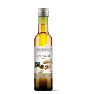 Bio Planète Erdnussöl nativ, 250 ml Flasche