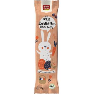 Rosengarten Zartbitter-Lolly Hase, 15 gr Stück