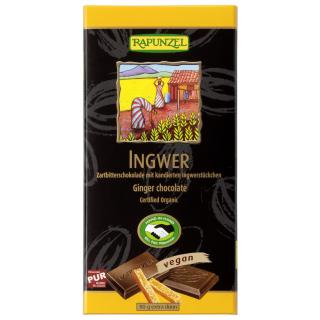 Rapunzel Zartbitterschokolade Ingwer 55% HIH, 80 g