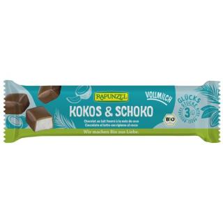 Rapunzel Kokos-Happen Vollmilch, 50 gr Stück