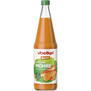 Voelkel Möhrensaft feldfrisch und samenfest, 0,7 l