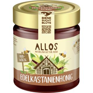 Allos Edelkastanienhonig, Italien, 500 gr Glas - f