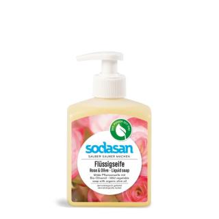 Sodasan Naturpflege-Seife liquid Rose-Olive, 300 m