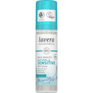 lavera Deo Spray Basis Sensitiv, 75 ml Flasche