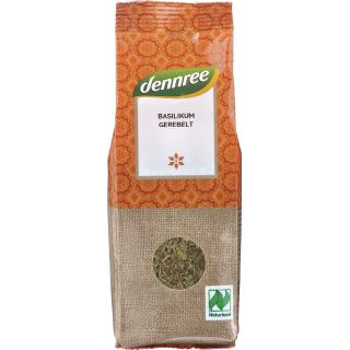 dennree Basilikum, gerebelt, 25 gr Packung