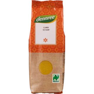 dennree Curry, scharf, 55 gr Packung -Naturland-