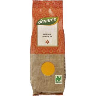 dennree Kurkuma gemahlen, 50 gr Packung