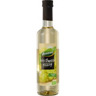dennree Weißweinessig, 500 ml Flasche