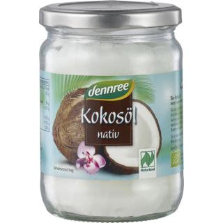 dennree Kokosöl nativ, 450 ml Glas