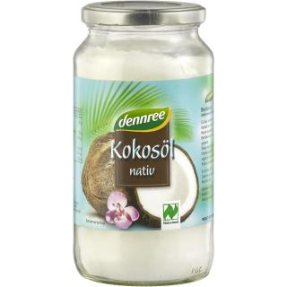 dennree Kokosöl nativ, 950 ml Glas